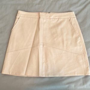 Pleather mini skirt